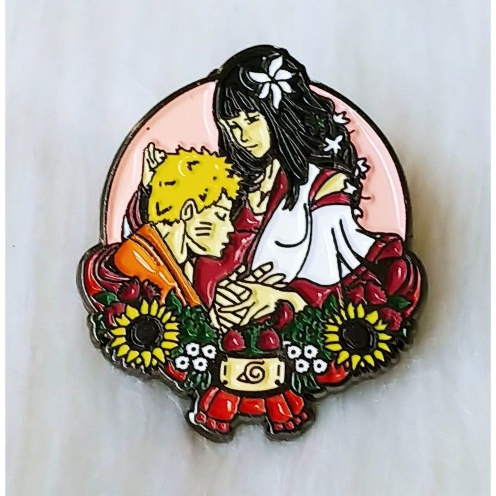 3/$20 Naruto & Pregnant Hinata Lovers Enamel Pin